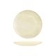 Round Flat Coupe Plate 210mm LUZERNE LINEN Reactive White