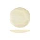 Round Flat Coupe Plate 210mm LUZERNE LINEN Reactive White