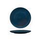 Round Flat Coupe Plate 210mm LUZERNE LINEN Navy Blue