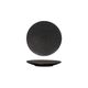 Round Flate Coupe Plate 155mm LUZERNE LAVA Black