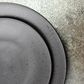 Round Flate Coupe Plate 205mm LUZERNE LAVA Black