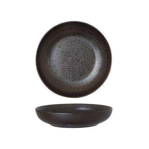 Round Share Bowl 210mm/1000ml LUZERNE LAVA Black