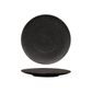 Round Flate Coupe Plate 225mm LUZERNE LAVA Black