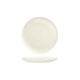 Round Flat Coupe Plate 180mm LUZERNE LINEN White