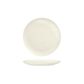 Round Flat Coupe Plate 180mm LUZERNE LINEN White