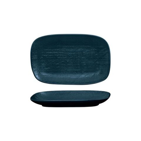 Oblong Plate 265x165mm LUZERNE LINEN Navy Blue