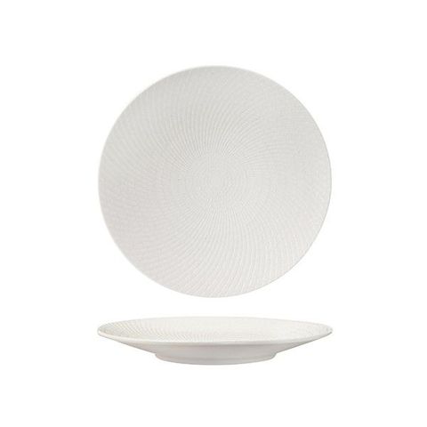 Round Coupe Plate 235mm LUZERNE ZEN White Swirl