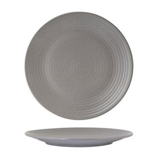 Round Plate - Ribbed 265mm ZUMA Haze