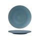 Round Coupe Plate - Ribbed 210mm ZUMA Denim