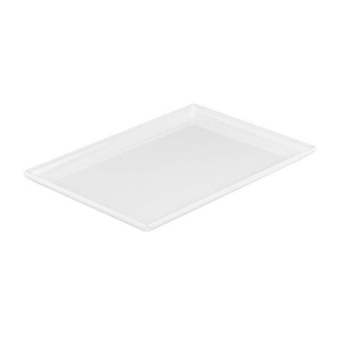 Melamine Rectangular Platter 350x240mm RYNER White