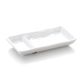 7.5'' Melamine Rectangle Dish with 2 Compartments 18.8x10.3x2.7cm White