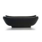 3.6'' Melamine Rectangular Sauce Dish 9.2x6.8x3cm Matt Black