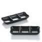7.6'' Melamine Sauce Dish with 3 Compartments 19.4x8.4x2.9cm Matt Black