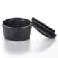 6'' Melamine Round Bowl with Lid 15x7.5cm Matt Black