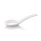 5'' Melamine Chinese Soup Spoon 12.4x3.8cm White