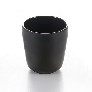 3.5'' Melamine Ribbed Cup 7.5x8.2cm Matt Black