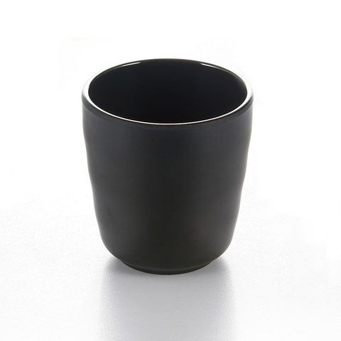 3.5'' Melamine Ribbed Cup 7.5x8.2cm Matt Black