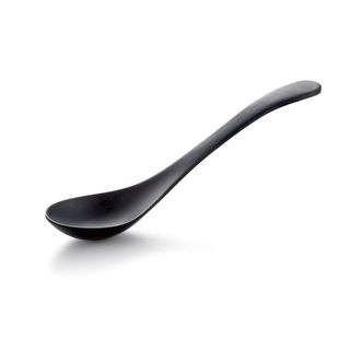 7'' Melamine Spoon 18x4.8cm Matt Black
