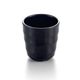 3.5'' Melamine Extra Thick Ribbed Cup 8.3x7.5cm Matt Black