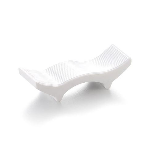 Melamine Chopsticks Rest 8x2.8x2.2cm White