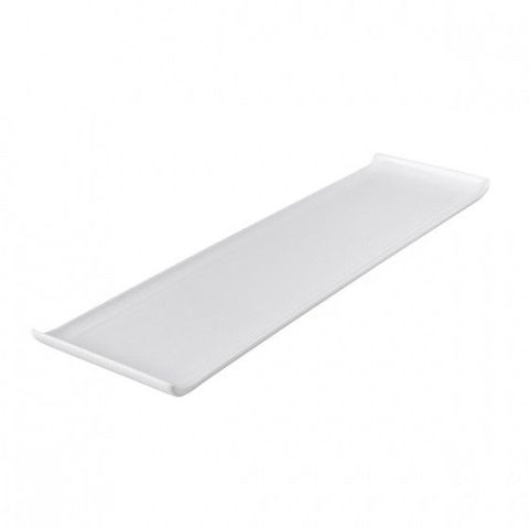 Melamine Rectangular Platter With Lip 555x150mm RYNER White