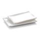 8.3'' Melamine Rectangle Plate 20.8x14x2.1cm White