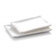 9.5'' Melamine Rectangle Plate 25x16x2.4cm White