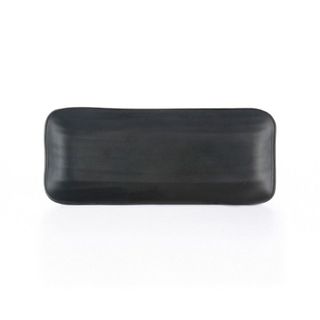 11'' Melamine Rectangular Plate 27.5x11.5x2.4cm Matte Black