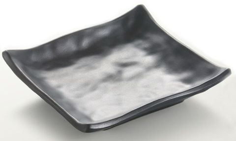 6'' Melamine Square Plate 15x2.5cm Matt Black