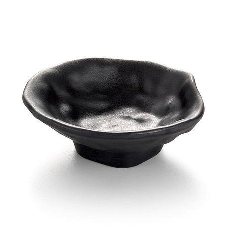 4'' Melamine Dip Dish with Foot 10x3cm Matt Black