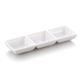 8.7'' Melamine Sauce Dish 3 Division 22x7x2.5cm White