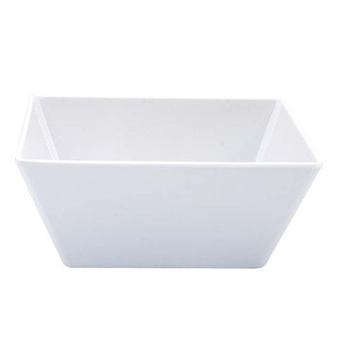 Melamine Square Bowl 240x240x100mm RYNER White