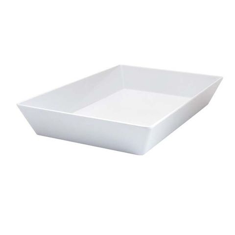 Melamine Deep Dish 450x300x70mm RYNER White