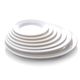 11'' Melamine Round Wide Rim Plate White