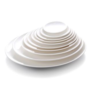 5'' Melamine Round Coupe Plate White