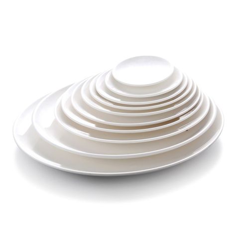 5'' Melamine Round Coupe Plate White