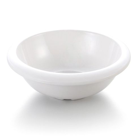 5'' Melamine Round Flared Bowl with Rolled edge 12.3x12.3x4.5cm White