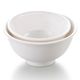 3.75'' Melamine Round Flared Deep Bowl with Foot 9.5x4.8cm White