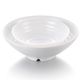 10.5'' Melamine Round Ribbed Conical Bowl with Foot 26x9.5cm White