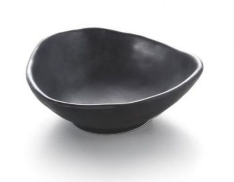 5'' Melamine Round Bowl 13x13x4.6cm Matt Black