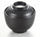 Lid for 3.8'' Melamine Round Ribbed Footed Bowl with Lid 9.7x6.5cm Matt Black