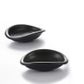 6.8'' Melamine Round Bowl with Rolled edge17x14.5x4cm Matt Black