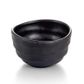 4'' Melamine Round Ribbed Bowl 20x8.4cm Matt Black