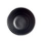 4'' Melamine Round Ribbed Bowl 20x8.4cm Matt Black