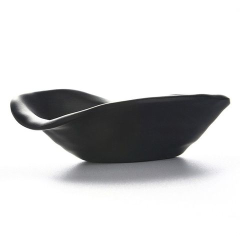 6'' Melamine Shell Bowl 15x12.5x4.5cm Matt Black