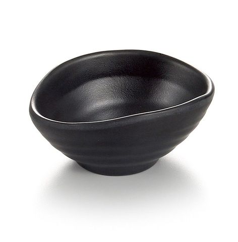 4'' Melamine Bowl 9.5x7.5x4cm Matt Black