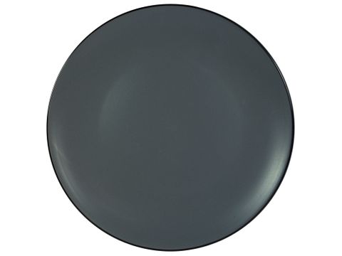Solid Round Plate Dark Grey 270mm GUSTA Out of the Blue