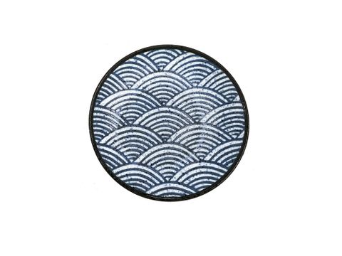 7'' Round Plate 180mm LUMAS Japanese Wave