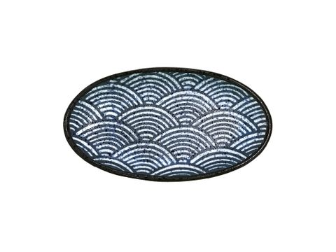 12'' Oval Plate 305mm LUMAS Japanese Wave