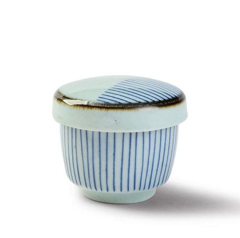 3'' Condiment Bowl with Lid 75mm LUMAS Blue Line